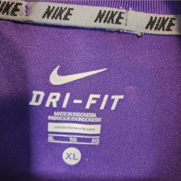 Men's Nike Dri-Fit "LSU" full zip turtleneck fleece sweater, size XL - Picture 2 of 4